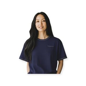 new SFA Saks Fifth Avenue ❤︎︎ Silk + Cashmere Blend Lurex Sweater Tee ❤︎︎ Small